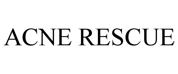 Trademark Logo ACNE RESCUE