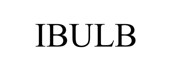 Trademark Logo IBULB