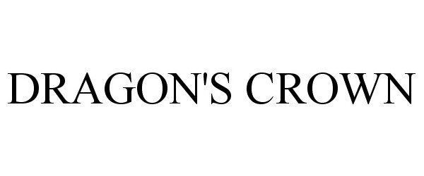 Trademark Logo DRAGON'S CROWN