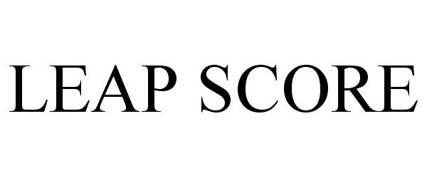 Trademark Logo LEAP SCORE