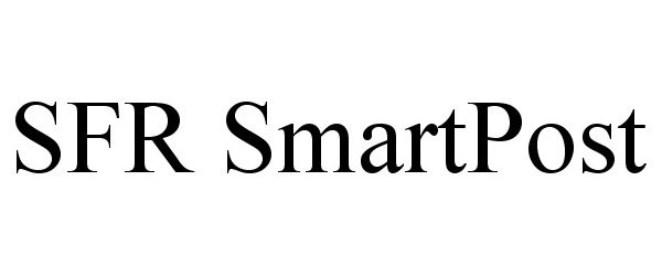 Trademark Logo SFR SMARTPOST