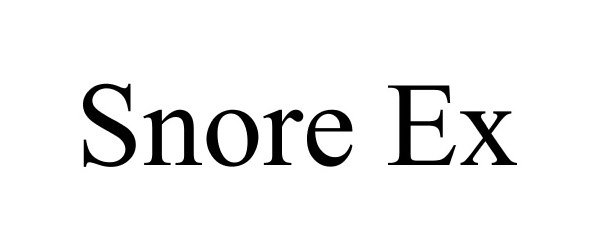 Trademark Logo SNORE EX