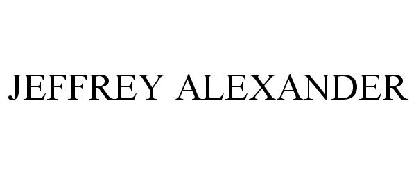 Trademark Logo JEFFREY ALEXANDER