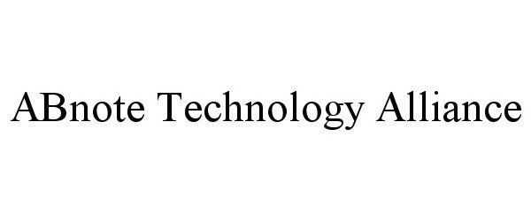 Trademark Logo ABNOTE TECHNOLOGY ALLIANCE