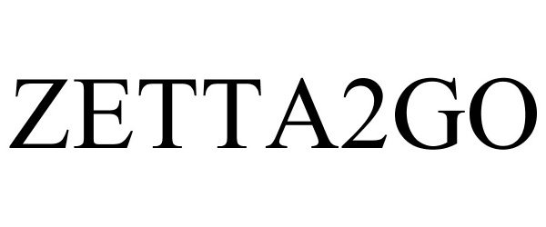 Trademark Logo ZETTA2GO