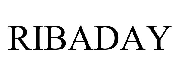 Trademark Logo RIBADAY