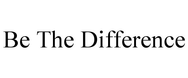 BE THE DIFFERENCE