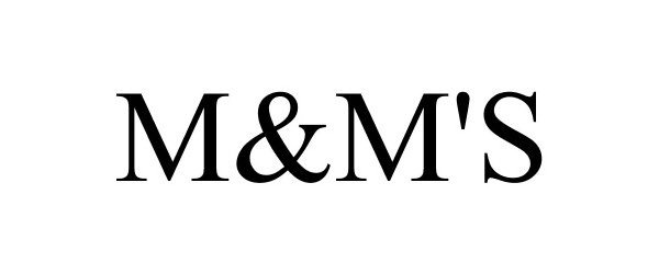 Trademark Logo M&amp;M'S