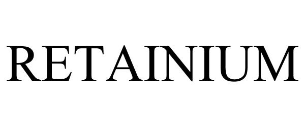 Trademark Logo RETAINIUM