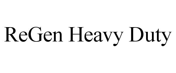  REGEN HEAVY DUTY