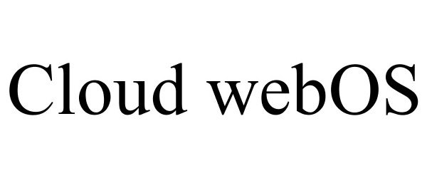 Trademark Logo CLOUD WEBOS