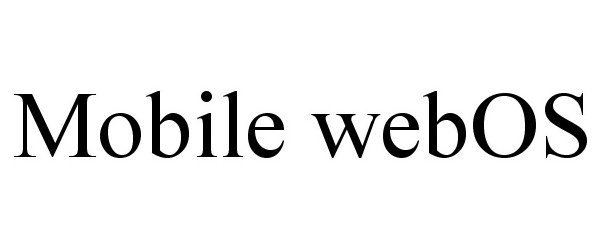Trademark Logo MOBILE WEBOS