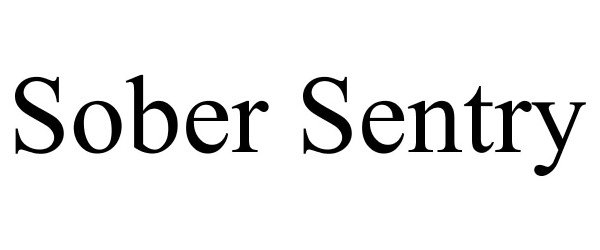 Trademark Logo SOBER SENTRY