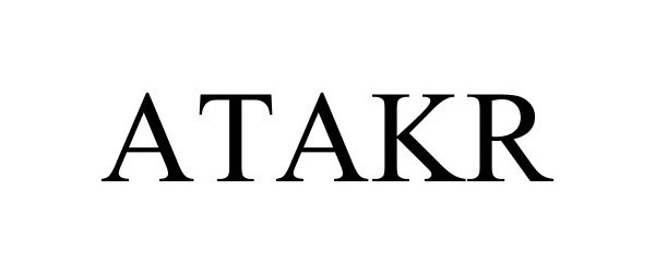 Trademark Logo ATAKR