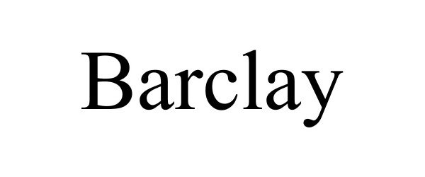 Trademark Logo BARCLAY