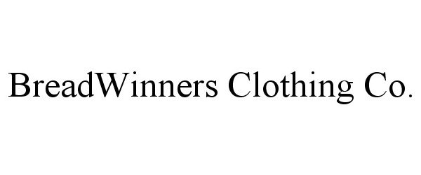Trademark Logo BREADWINNERS CLOTHING CO.
