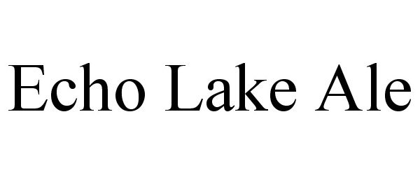 Trademark Logo ECHO LAKE ALE