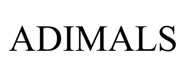 Trademark Logo ADIMALS