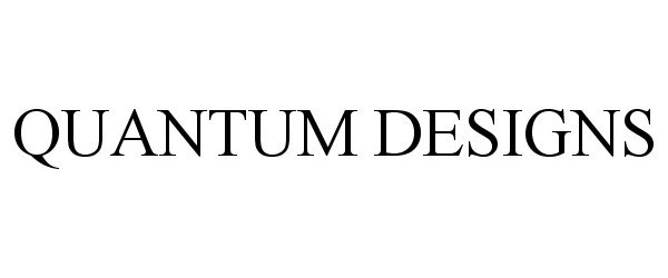 Trademark Logo QUANTUM DESIGNS