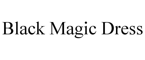  BLACK MAGIC DRESS