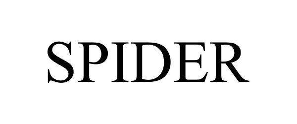 Trademark Logo SPIDER