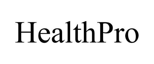 Trademark Logo HEALTHPRO