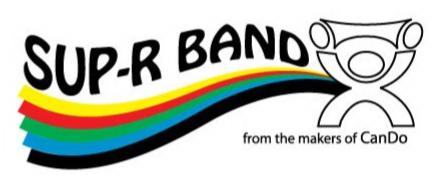 Trademark Logo SUP-R BAND FROM THE MAKERS OF CANDO