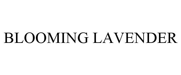 Trademark Logo BLOOMING LAVENDER