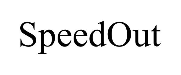 Trademark Logo SPEEDOUT