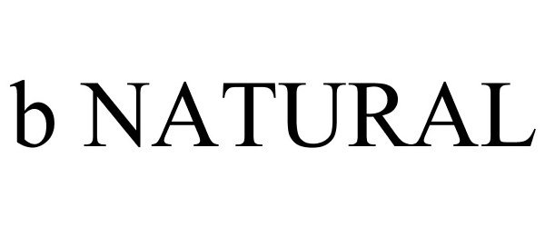 Trademark Logo B NATURAL