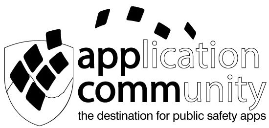 Trademark Logo APP COMM APPLICATION COMMUNITY THE DESTINATION FOR PUBLIC SAFETY APPS