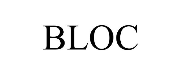 Trademark Logo BLOC