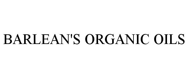 Trademark Logo BARLEAN'S ORGANIC OILS