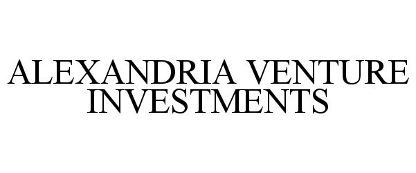Trademark Logo ALEXANDRIA VENTURE INVESTMENTS