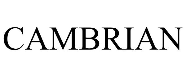 Trademark Logo CAMBRIAN