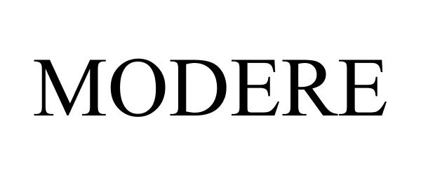 Trademark Logo MODERE