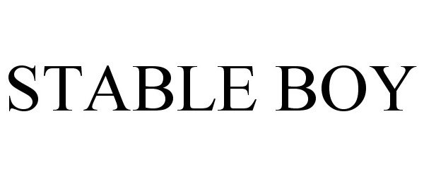 Trademark Logo STABLE BOY