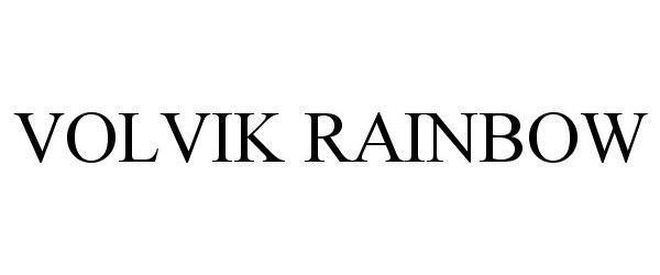 Trademark Logo VOLVIK RAINBOW