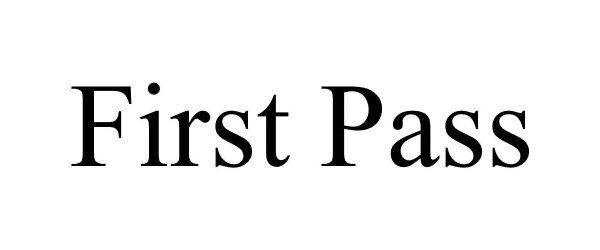 Trademark Logo FIRST PASS