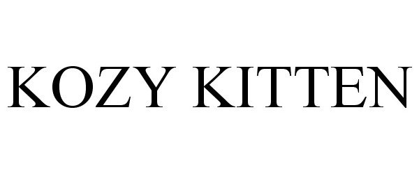 Trademark Logo KOZY KITTEN