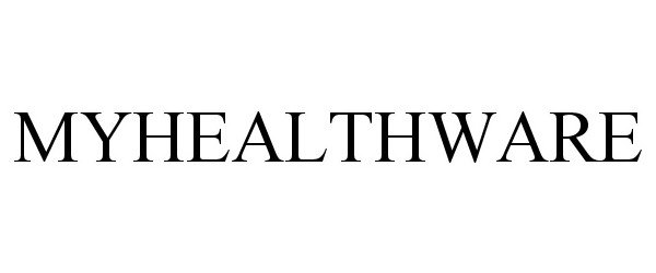 Trademark Logo MYHEALTHWARE