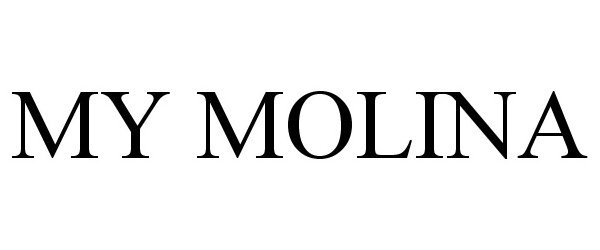 Trademark Logo MY MOLINA