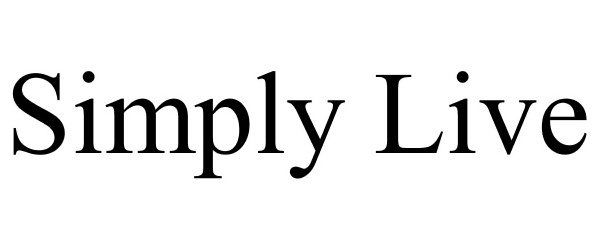 Trademark Logo SIMPLY LIVE