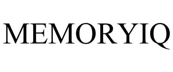 Trademark Logo MEMORYIQ