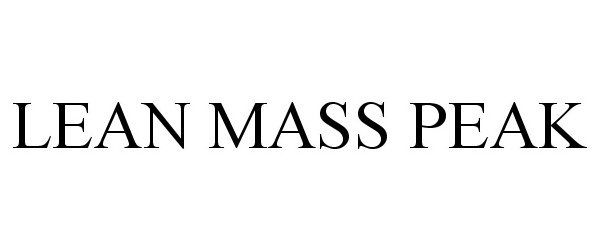 Trademark Logo LEAN MASS PEAK