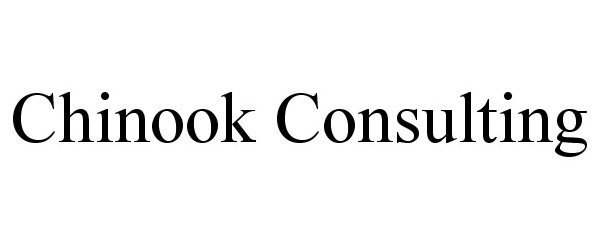 Trademark Logo CHINOOK CONSULTING