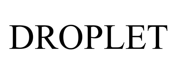 Trademark Logo DROPLET