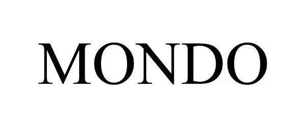 Trademark Logo MONDO