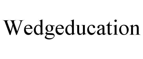  WEDGEDUCATION
