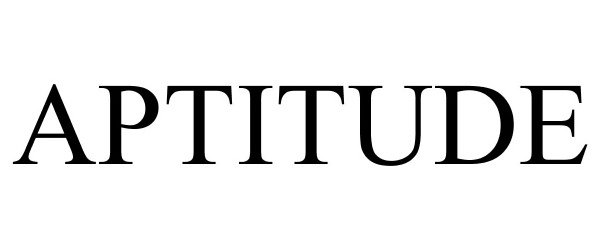 Trademark Logo APTITUDE